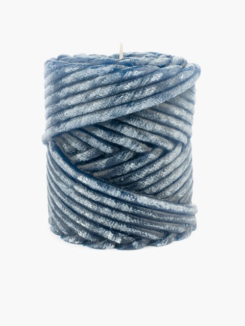 Blue Rope Roll Candle