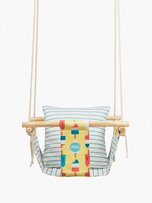 Yellow & Blue Popsicle BabySwing