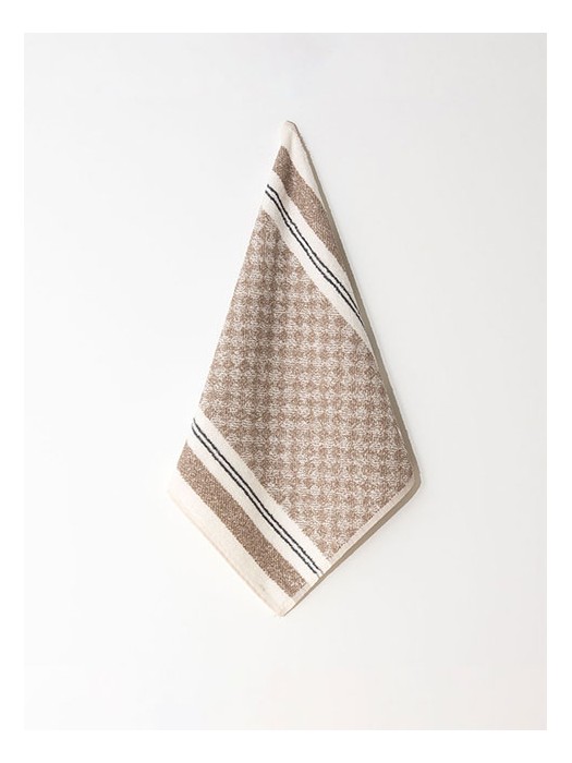 Set of 4 Terry Towels Brown