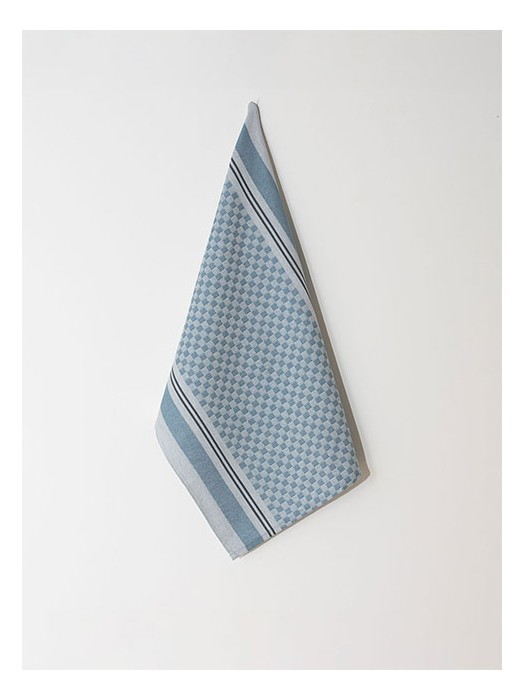 Set of 4 Tea Towels Blue