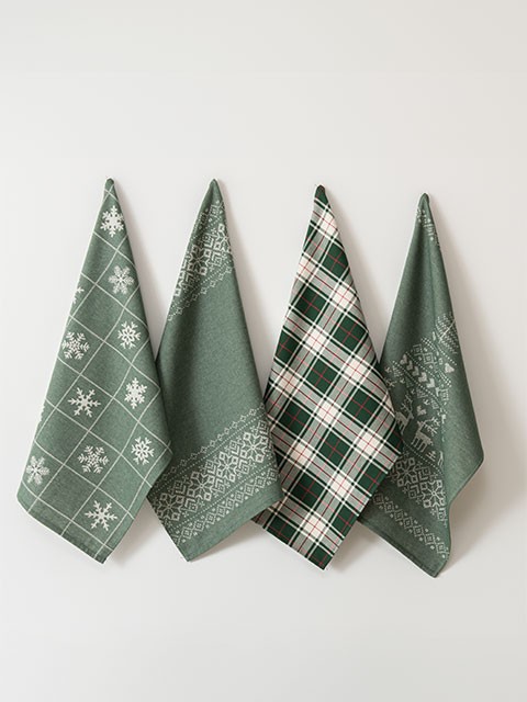 Set of 4 Towels 50x70 cm